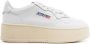 Autry Witte Leren Sneakers Geborduurd Logo White Dames - Thumbnail 1