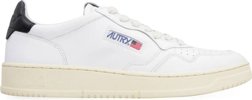 Autry Medalist low top sneakers heren leer polyurethaan rubber Stof 39 Wit