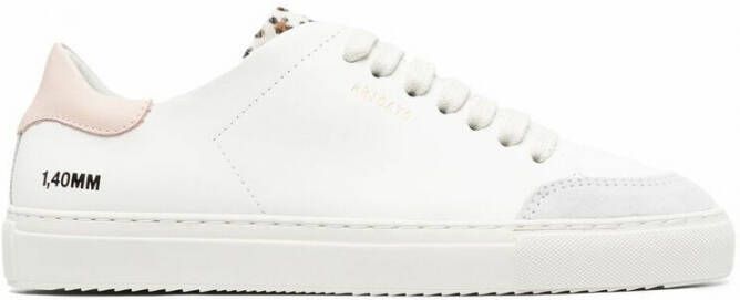 Axel Arigato Clean 90 Triple Sneakers Leer Wit Roze Leopard White Dames