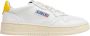 Autry Vintage witte en gele leren sneakers White Dames - Thumbnail 1