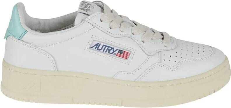 Autry Lage Dames Wit Turquoise Sneakers White Dames