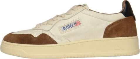 Autry Vintage geïnspireerde Medalist Low Sneaker voor vrouwen White Heren