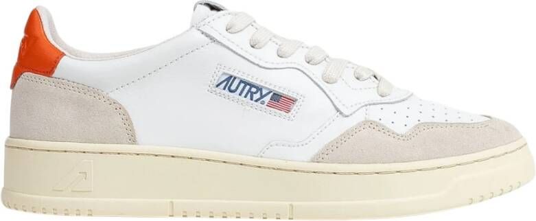 Autry Witte Leren Medalist Lage Sneakers White Heren