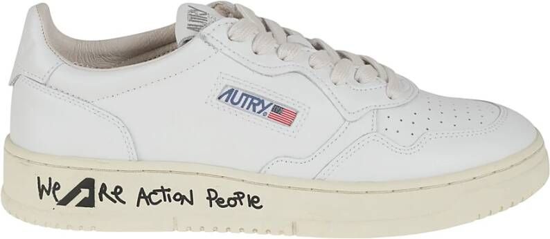 Autry Leren Sneakers voor Moderne Man White Heren