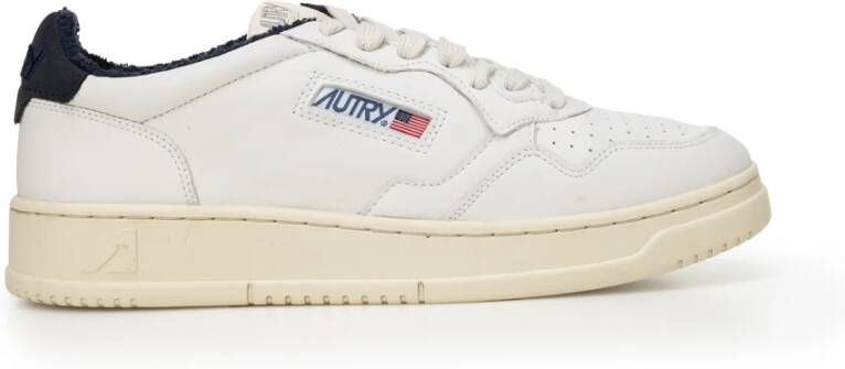 Autry Witte Leren Medalist Lage Sneakers White Heren