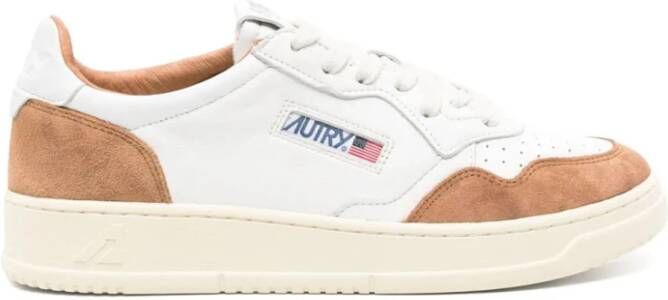 Autry Stijlvolle Geiten- en Suède Sneakers White Heren