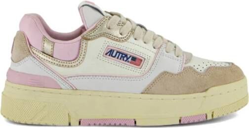 Autry Multicolor Lage Top Sneakers met Geperforeerde Neus Multicolor Dames