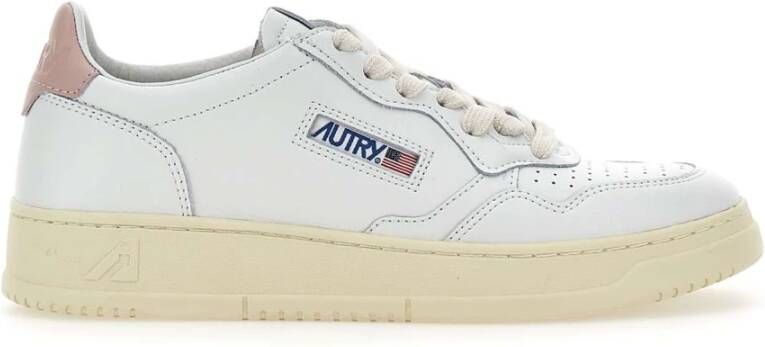 Autry Witte Leren Sneakers voor Vrouwen White Dames