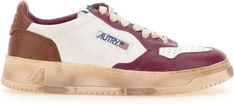 Autry Vintage Medalist Lage Top Sneakers Brown Dames