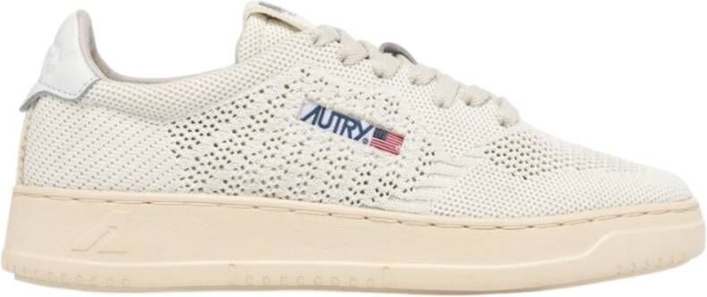 Autry Stijlvolle Sneakers voor Mannen Beige Dames