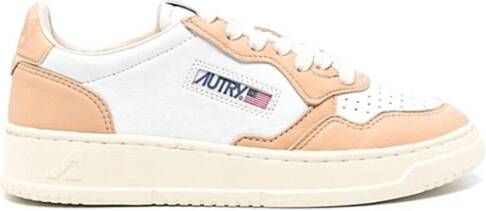 Autry Stijlvolle Sneakers voor Mannen en Vrouwen Beige Dames