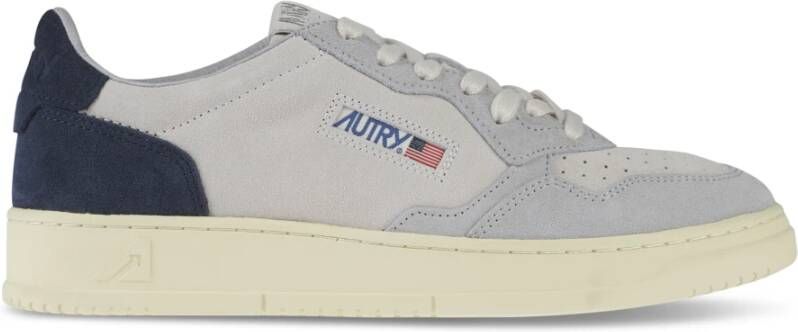 Autry Suede Cow Leather Low Top Sneakers Gray Heren