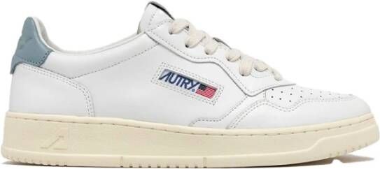 Autry Tennisschoenen met Blauwe Hak White Dames