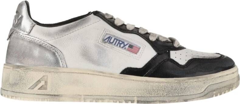 Autry Trendy Leren Sneakers Wit Dames