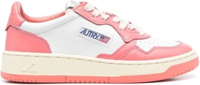 Autry Twee-Tone Leren Sneakers Meerkleurig Dames