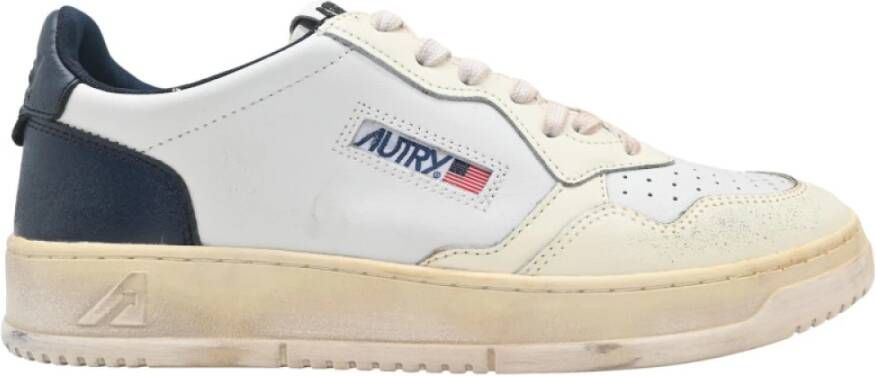 Autry Vintage lage leren sneakers White Heren