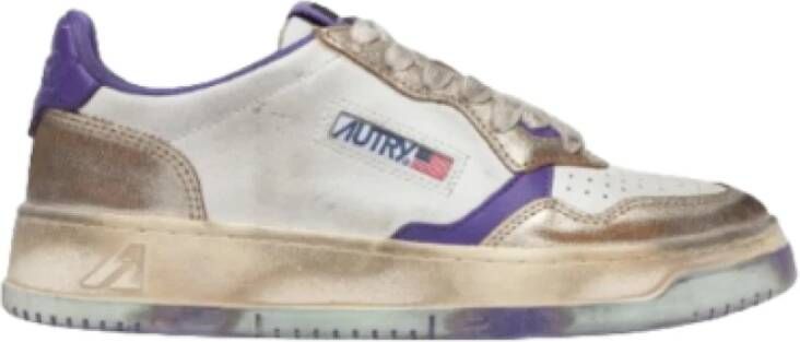 Autry Vintage Lage Sneakers Purple Heren