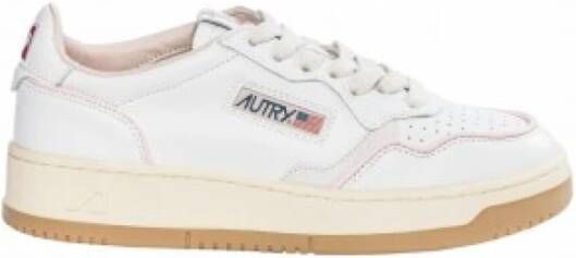 Autry Vintage Lage Top Sneaker Roze Dames