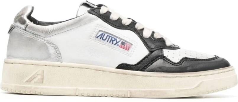 Autry Vintage Leren Sneaker Black Dames