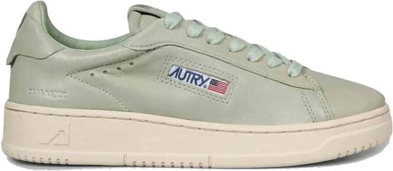 Autry Vintage Leren Sneakers Green Dames