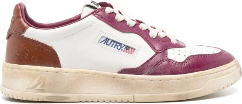 Autry Vintage Low Super Medalist Sneakers Purple Dames