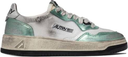 Autry Vintage Mesh Sneakers in Pastelgroen Green Heren