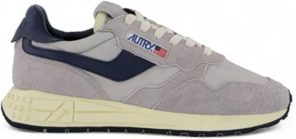 Autry Vintage Stijl Heren Sneakers Grijs Blauw Gray Heren