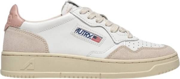 Autry Vintage Stijl Lage Leren Sneakers White Dames