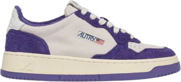 Autry Vintage Stijl Lage Top Sneakers Purple Dames