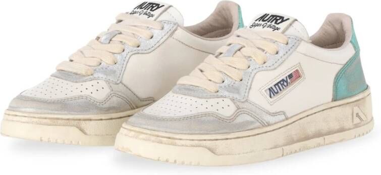 Autry Vintage Stijl Sneaker Beige Dames