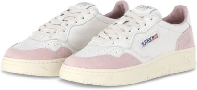 Autry Vintage Stijl Sneakers met Suède Detail White Heren