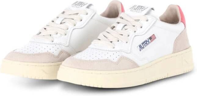 Autry Vintage Style Sneaker met Suède Accents White Heren