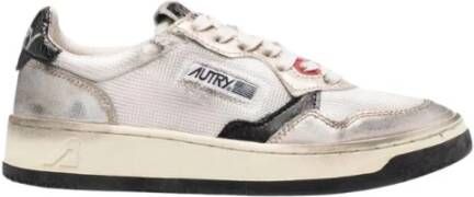 Autry Witte Leren Sneakers met Gouden Details White Heren