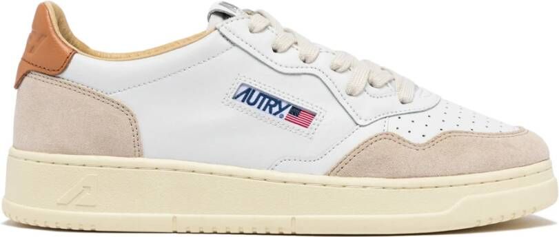 Autry Vintage Witte Leren Sneakers White Dames