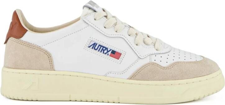 Autry Vintage Witte Leren Sneakers White Heren