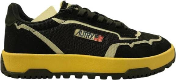 Autry Zwarte Draak Lage Sneakers Black Heren