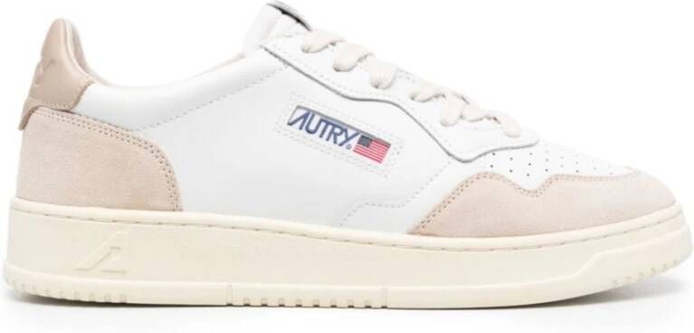 Autry Witte Beige Panel Sneakers White Heren