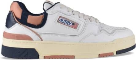 Autry Witte Bruin Leren Sneakers White Heren