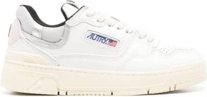 Autry Witte Chunky Sole Sneakers met Logo Patch White Dames