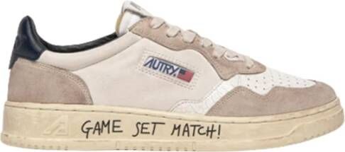 Autry Sneakers met logo-patch en contrasterende hiel White Heren