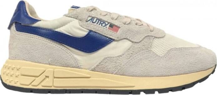 Autry Witte en Blauwe Sneakers Multicolor Heren