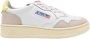 Autry Witte en gele leren sneakers White Dames - Thumbnail 1