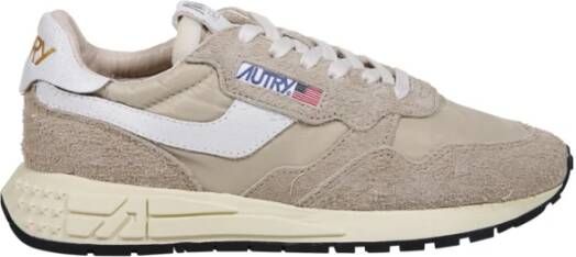 Autry Witte Lage Sneaker Reelwind Stijl Beige Dames