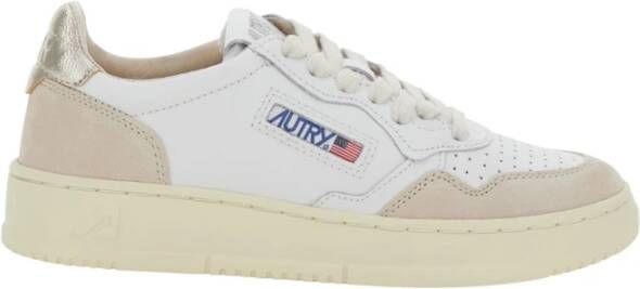 Autry Witte lage sneakers met logo White Dames