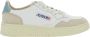 Autry International Low-Top Sneakers baskets medalist low cuir suede bleu in beige - Thumbnail 1