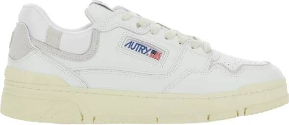 Autry Witte lage sneakers met logo White Heren