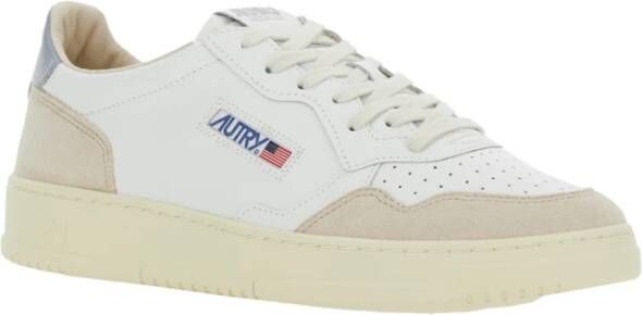 Autry Witte lage sneakers met reliëflogo White Heren