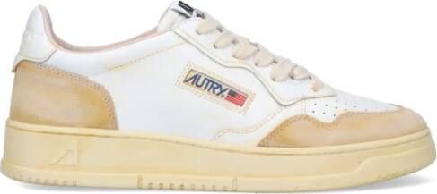 Autry Witte Lage Sneakers Wit Heren