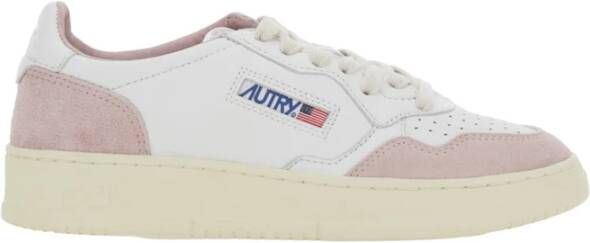 Autry International Low-Top Sneakers baskets medaillees 8 in poeder roze