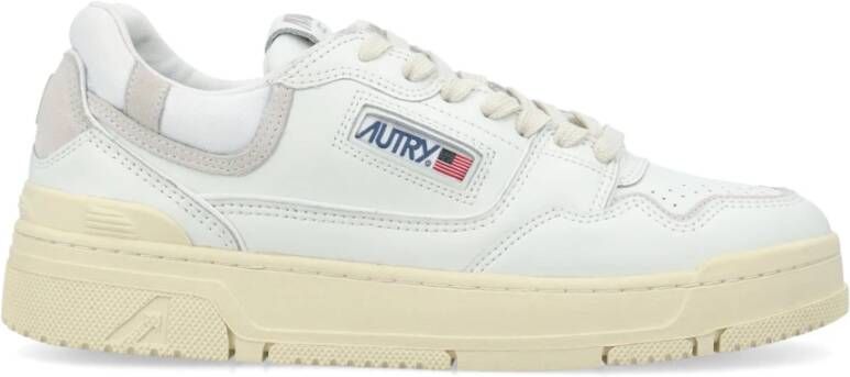 Autry Witte lage top sneakers White Heren